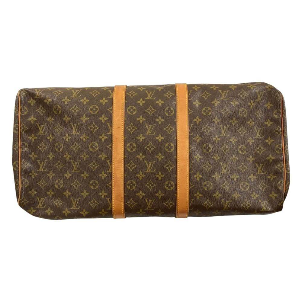 LOUIS VUITTON Authentic Brown Monogram Keepall 55 Boston Bag - Picture 5 of 16